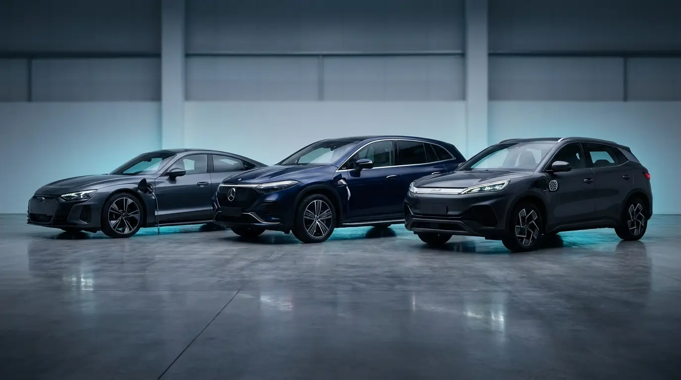 Современные китайские электромобили Zeekr, Voyah и Geely в премиум-сегменте с открытыми портами зарядки