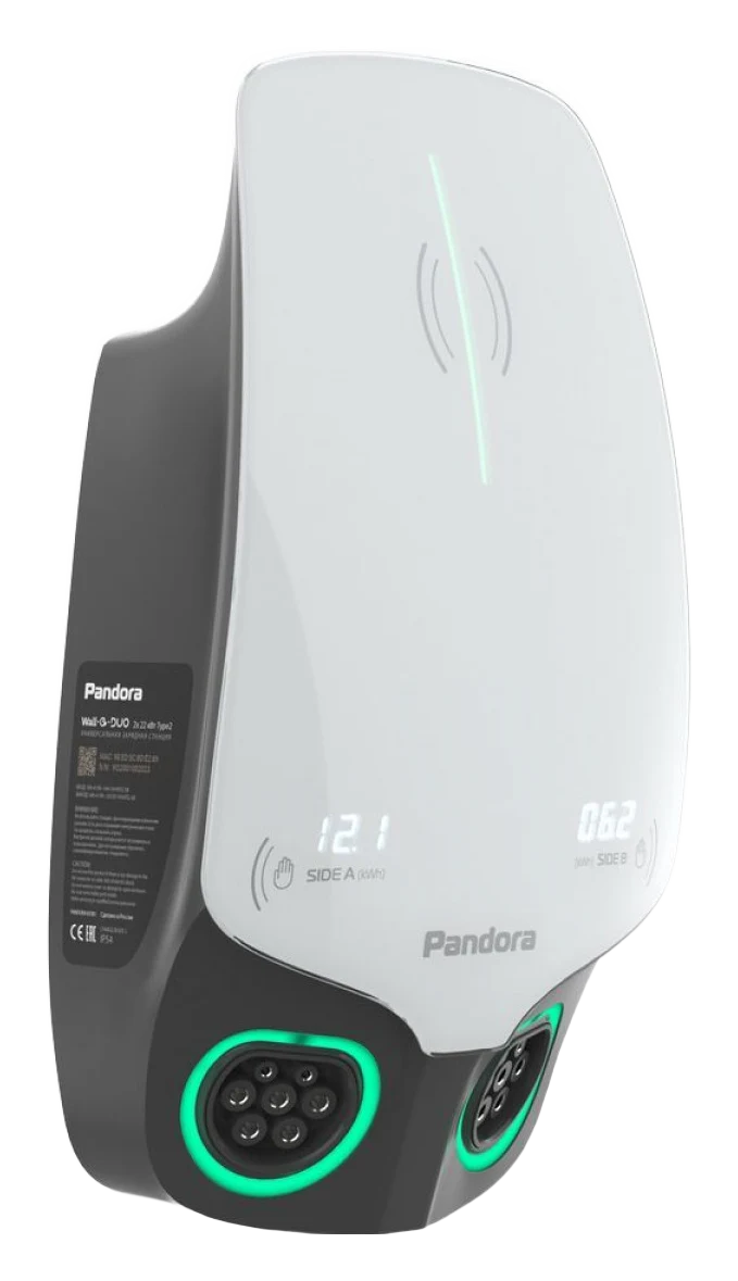 Зарядная станция Pandora Wall-E DUO TT 11+11 кВт (AC, 2× Type 2, M-BUS) — AC зарядная станция для электромобиля 11 кВт