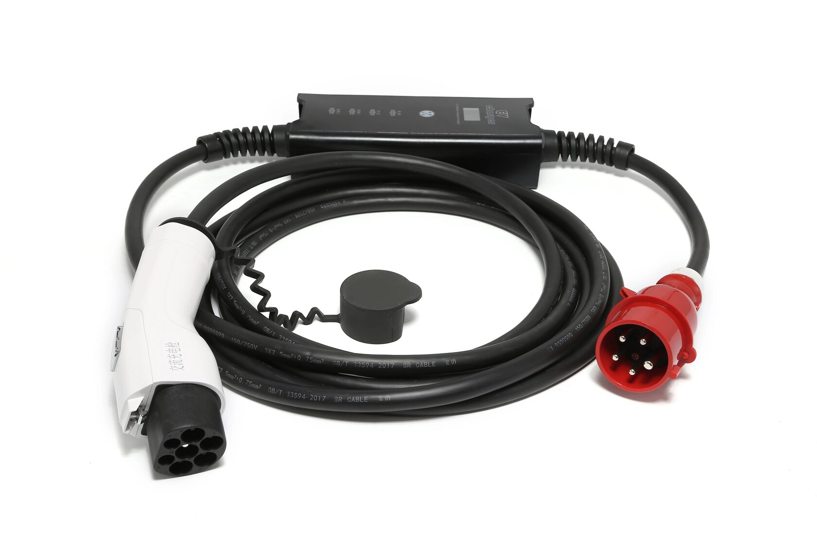 Зарядное устройство GB/T 11 kW 16A 3фазы с регулировкой тока CEE Red — AC зарядная станция 11 кВт