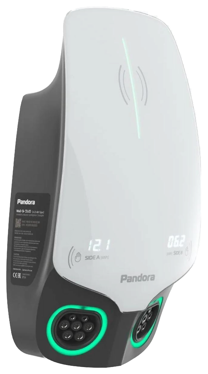 Pandora Wall-E DUO Business Edition AC 22+22 кВт — AC зарядная станция 22 кВт